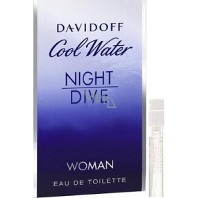 DÁREK Davidoff Cool Water Night Dive Woman toaletní voda 1,2 ml s rozprašovačem, Vialka