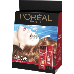 Loreal Paris Color Vive hair shampoo 250 ml + hair balm 200 ml, cosmetic set