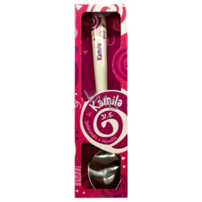 Nekupto Twister Spoon named Kamila pink 16 cm