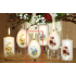 Lima Fragrance of Flowers Violet Scented Candle White with Egg Print 60 x 90 mm 1 piece