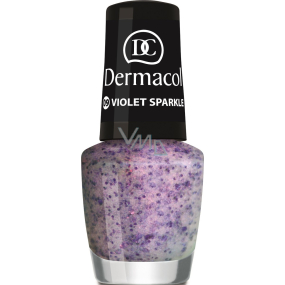 Dermacol Nail Polish with Effect nail polish with effect 09 Violet Sparkle 5 ml