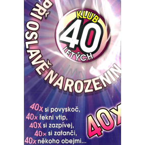 Nekupto Birthday card Club of 40 years