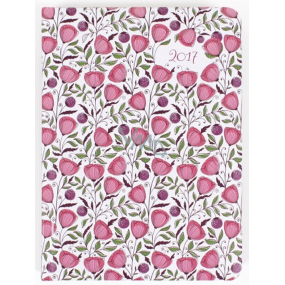 Albi Weekly diary Romantic flowers B6 12.5 cm × 17 cm × 1.1 cm