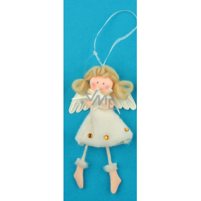 Angel plush cream with legs 14 cm star