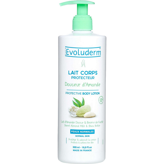 Evoluderm Douceur d Amande body lotion with almond milk and shea butter 500 ml