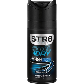 Str8 Skin Protect Cool + Dry Midnight Run antiperspirant deodorant spray for men 150 ml