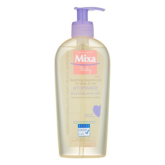 Mixa Baby Atopiance Soothing Cleansing Oil soothing and cleansing oil for children with atopic-prone hair and skin 250 ml