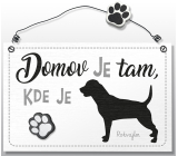 Nekupto Pets wooden sign Rottweiler 155 x 98 x 5 mm