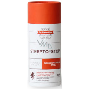 Aromatica Dr. Strepto Stop glove herbal tincture consisting of a mixture of oak bark and ten herbs, support the normal function of the respiratory system 30 ml