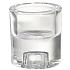 Bolsius Candlestick glass 2in1 for votive and narrow candle 60 x 65 mm