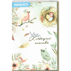 Nekupto Greeting Card for the Birth of a Baby 115 x 170 mm 3445 J