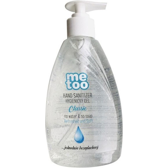 Me Too Classic hygienic hand gel 66% alcohol 500 ml dispenser