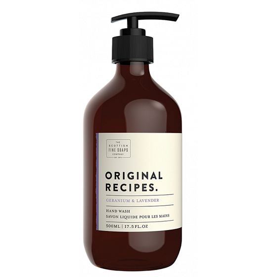 Scottish Fine Original Soaps Nutmeg and Lavender Liquid Soap Dispenser 500 ml