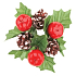 Wreath for a candle with apples, ring diameter 23 mm