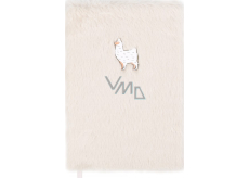 Albi Block hairy Lama 16 cm x 22 cm