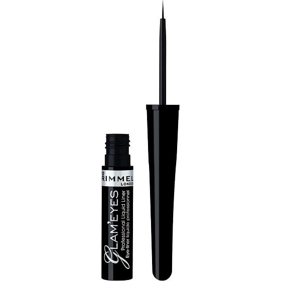 Rimmel London Glam'Eyes liquid eyeliner 001 Black Glamor 3.5 ml