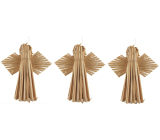 Straw angel for hanging 10 cm 3 pieces