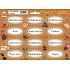 Arch Stickers for sprigs Juta colour print Grilling mix 22 x 16 cm SK