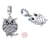 Sterling silver 925 Lovely owl, animal bracelet pendant