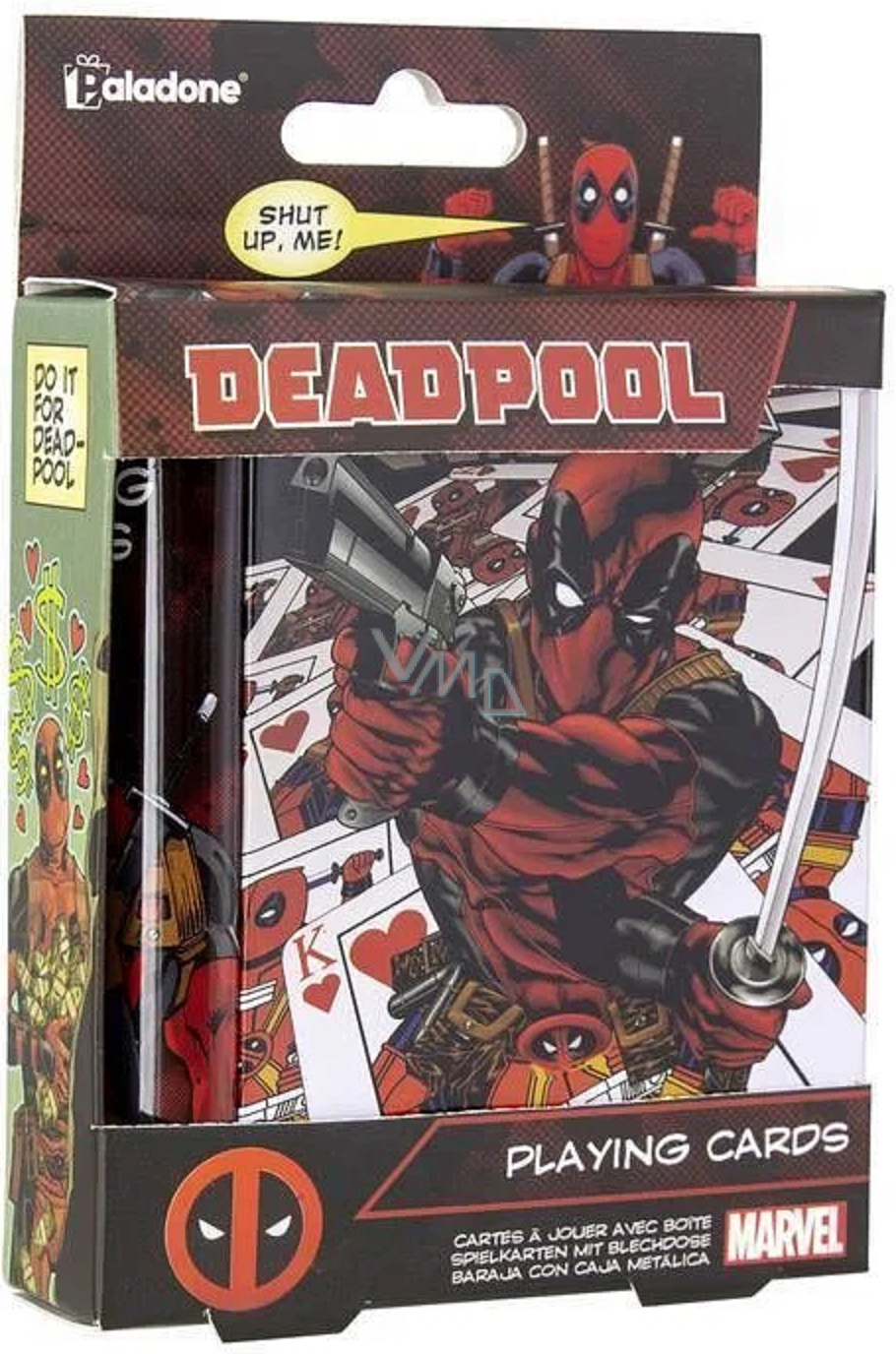 Epee Merch Marvel Deadpool playing cards in a tin box 54 cards - VMD