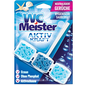 WC Meister Aktiv Kraft Ocean Scent Toilet Block, 45 g