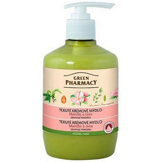 Green Pharmacy Almond and Oat Liquid Soap with Dispenser 460 ml