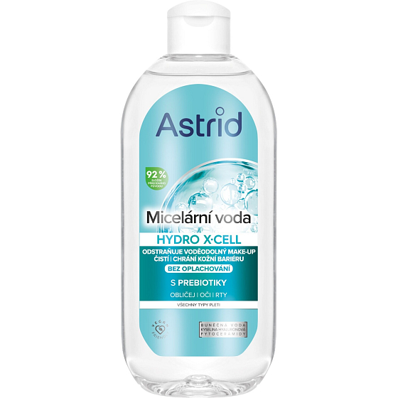 Astrid micellar water X-Cell 3in1 for face, eyes and lips, 400 ml