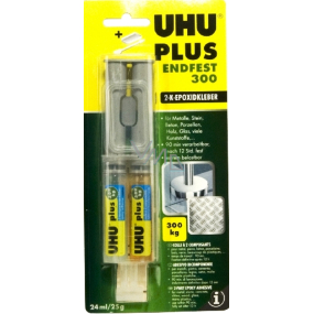 Uhu Plus Endfest 300 Two-component clear high-strength epoxy adhesive with high heat resistance 25 g