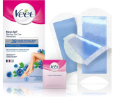Veet Easy-Gel Body and Legs Wax Strips for Sensitive Skin 40 pieces + Perfect Finish Wipes for Final Care 4 pieces