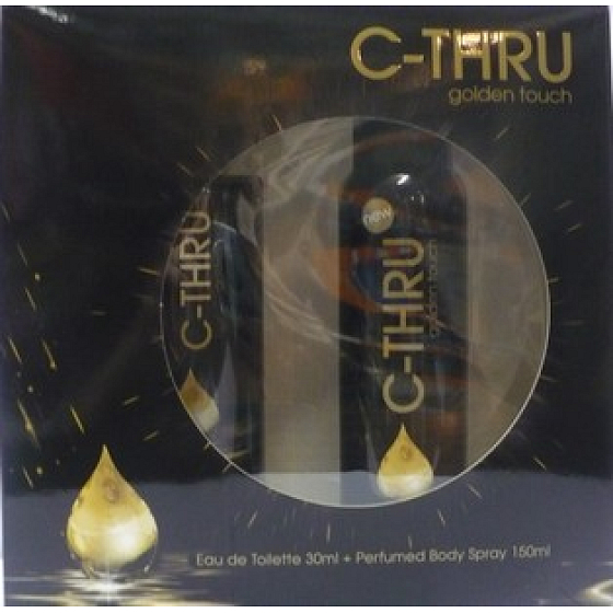 C-Thru Golden Touch eau de toilette 30 ml + deodorant spray 150 ml, gift set for women