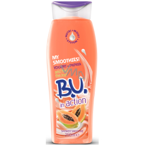 BU In Action Yogurt + Papaya shower gel for women 250 ml