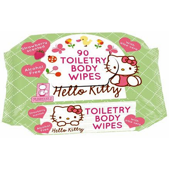 Hello Kitty Wet wipes for children 90 pieces