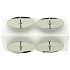 Spikes for silver candles in a bag of 5 cm 4 pieces
