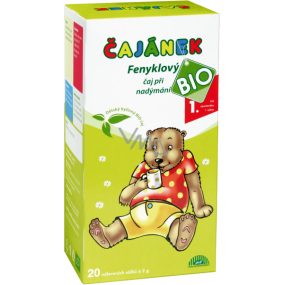 Liftea Čajánek Organic Fennel herbal tea for bloating for children 20 x 2 g