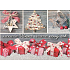 Nekupto Postcard with glitter Christmas pattern 1 Joyful Christmas 15 x 11 cm