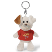 Nici Love You Dog in a 10 cm keychain t-shirt