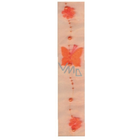 Decorative ribbon 02 orange width 7.5 cm, length 2 m