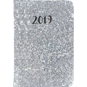 Albi Diary 2019 mini Silver 11 x 7.5 x 1.2 cm