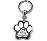 Nekupto Pets key ring in the shape of a paw Bernac 40 x 85 x 3 mm