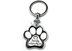 Nekupto Pets key ring in the shape of a paw Bernac 40 x 85 x 3 mm