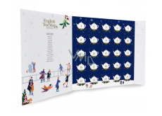 English Tea Shop Bio Advent calendar in the shape of a book Christmas night blue, 25 pieces of loose tea pyramids, 13 flavors, 50 g, gift set