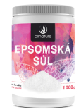 Allnature Epsom salt Magnesium, Bath sulphate relaxes muscles, relieves stress, detoxifies the body 1000 g