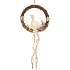 Wicker wreath with goose 19 cm
