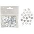 Self-adhesive flowers white 2 cm 20 pieces