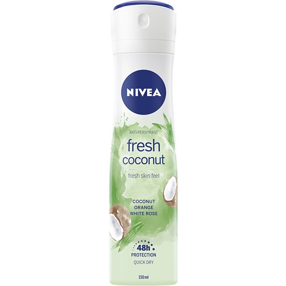 Nivea Fresh Coconut antiperspirant deodorant spray for women 150 ml