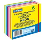 Donau Self-adhesive pads neon-pastel colors 76 x 76 mm, 400 sheets