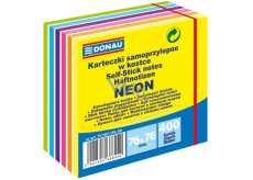 Donau Self-adhesive pads neon-pastel colors 76 x 76 mm, 400 sheets