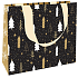 Nekupto Gift paper bag luxury 23 x 18 cm Christmas black with trees WLFM 1992