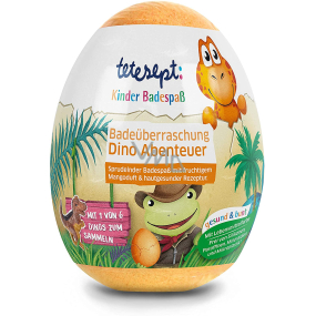 Tetesept Dinosaurs sparkling ball - bath eggs with dinosaur figurine 140 g