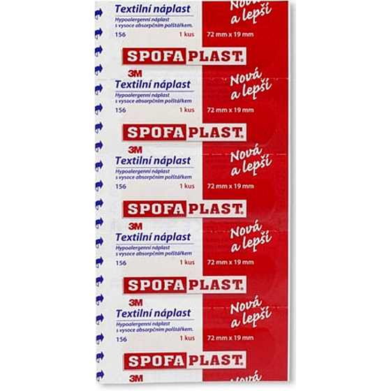 3M Spofaplast 156 textile plaster 72 mm x 19 mm 5 pieces